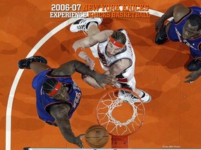 NBA壁纸  尼克斯队NO 34 埃迪 科里壁纸 Eddy Curry Desktop 纽约尼克斯队官方桌面壁纸 体育壁纸