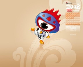 Taekwondo Schedule of Olympics 奥运会跆拳道赛程表 新浪“小浪”2008北京奥运会赛程表壁纸 体育壁纸