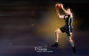 NBA  Jeff Foster 图片壁纸 印第安纳步行者队2010 球星壁纸 体育壁纸