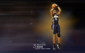 NBA  Brandon Rush 图片壁纸 印第安纳步行者队2010 球星壁纸 体育壁纸