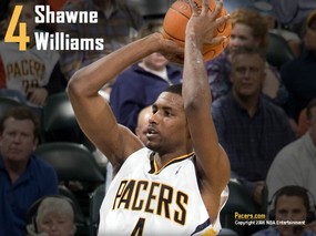 NBA壁纸  步行者队NO 4 肖恩 威廉姆斯壁纸 Shawne Williams Desktop 印第安纳步行者队官方桌面壁纸 体育壁纸