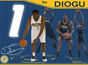 NBA壁纸  步行者队NO 1 埃克 迪奥古壁纸 Ike Diogu Desktop 印第安纳步行者队官方桌面壁纸 体育壁纸