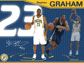 NBA壁纸  步行者队NO 23 斯蒂芬 格拉汉姆壁纸 Stephen Graham Desktop 印第安纳步行者队官方桌面壁纸 体育壁纸