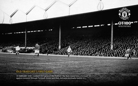 英超 曼联老特拉福德球场100周年纪念壁纸 OT100 1910 United s First Game桌面壁纸 英超曼联老特拉福德球场100周年纪念壁纸 体育壁纸