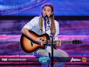  第七季美国偶像12强赛 披头士之夜 Jason Castro 表演现场壁纸下载 American Idol Season 7 美国偶像第七季全记录壁纸(上)24强-12强 影视壁纸