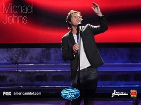  第七季美国偶像12强赛 披头士之夜 Michael Johns 表演现场壁纸下载 American Idol Season 7 美国偶像第七季全记录壁纸(上)24强-12强 影视壁纸