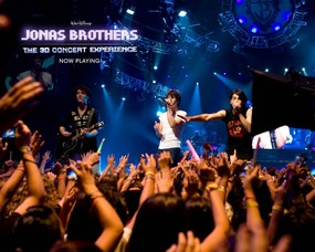  Jonas Brothers The 3D Concert Experience 乔纳斯兄弟3D演唱会桌面壁纸 北美新上映电影壁纸合集[2009年03月版] 影视壁纸