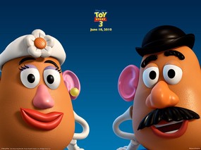 玩具总动员3 Toy Story 3 电影壁纸 蛋头先生蛋头太太 potatoheads 壁纸下载 《玩具总动员3 Toy Story 3 》 影视壁纸