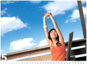  2005年5月月历图片 May 2005 Calendar 2005年5月份月历壁纸 月历壁纸