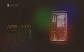  2010年4月份宽屏设计月历 2010年4月份宽屏月历 月历壁纸