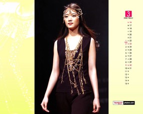  3月月历壁纸 珠宝时装秀 YAHOO韩国3月份月历壁纸 月历壁纸