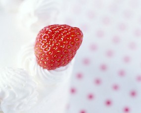 美味草莓壁纸 美味草莓壁纸 植物壁纸